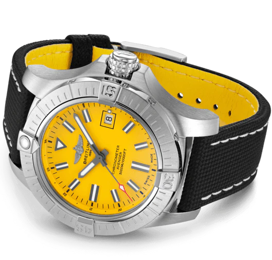 Breitling Watch Avenger Automatic 45 Seawolf Leather Folding Clasp D - Image 3