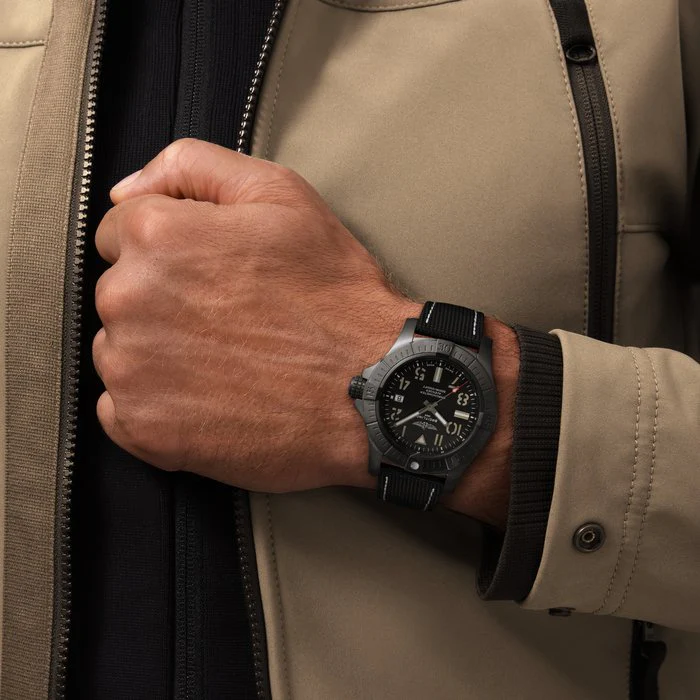 Breitling Watch Avenger Automatic 45 Seawolf Night Mission Leather Tang Type - Image 4