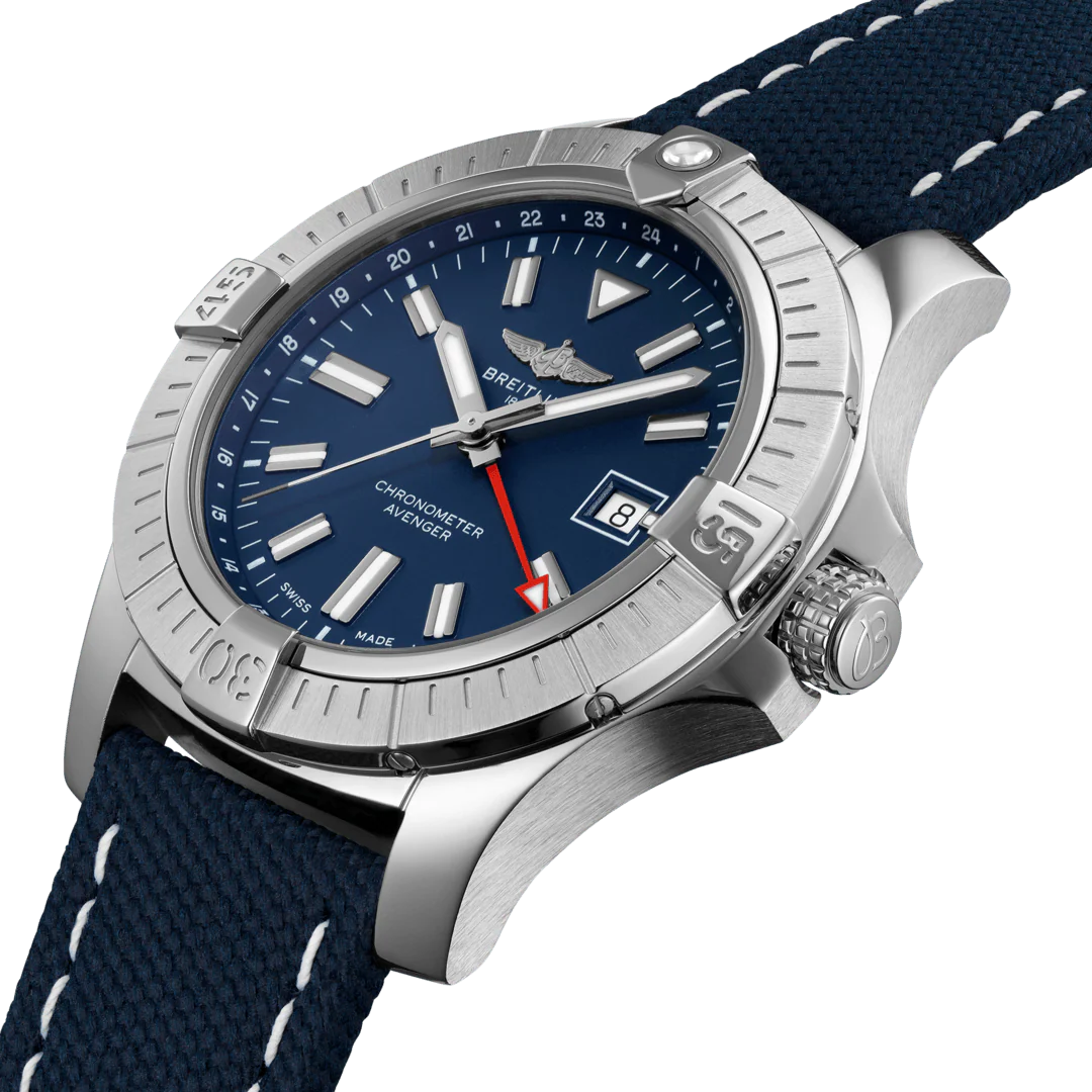 Breitling Avenger Automatic GMT 45 Leather Tang Type D - Image 3