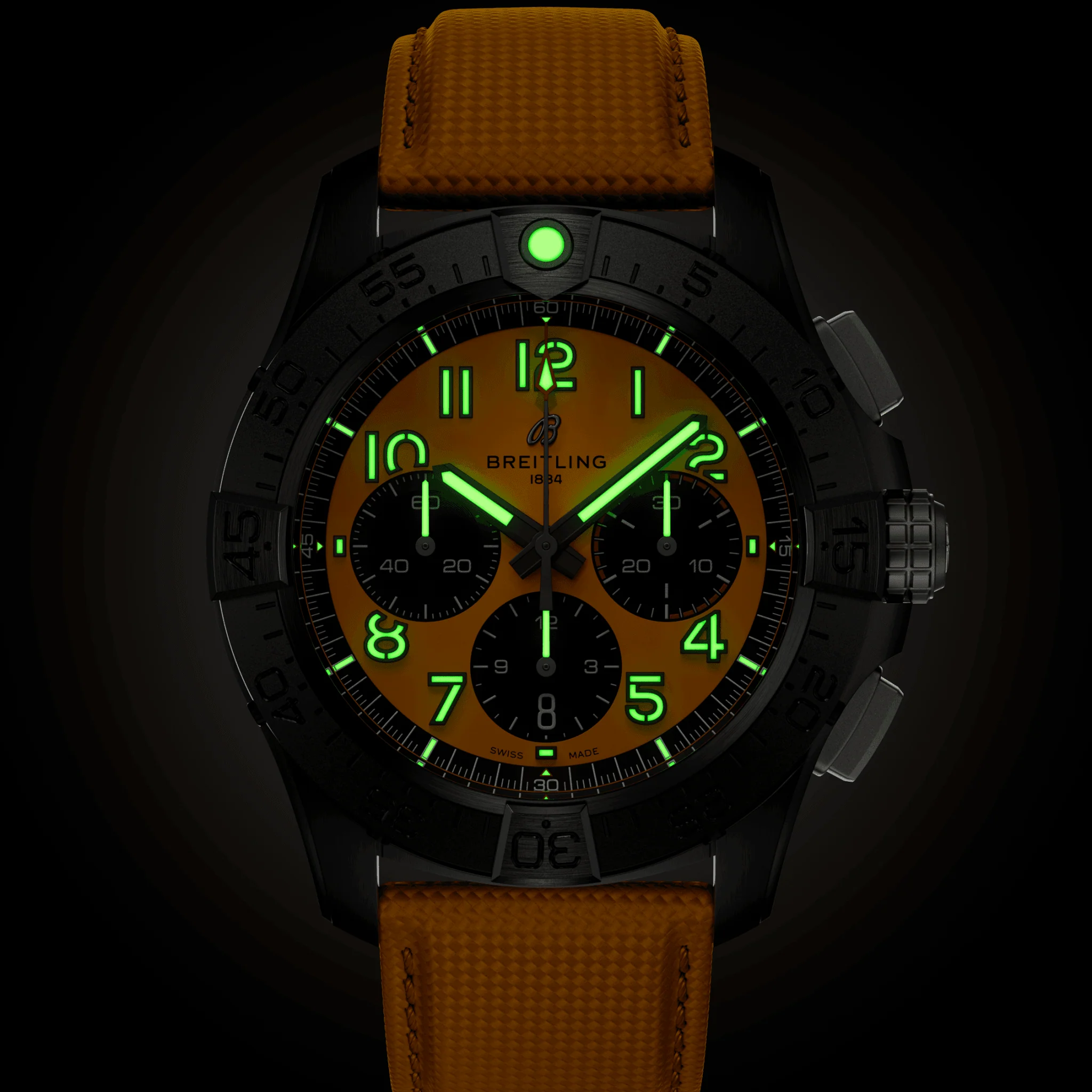Breitling Avenger B01 Chronograph 44 Night Mission Yellow Watch - Image 6