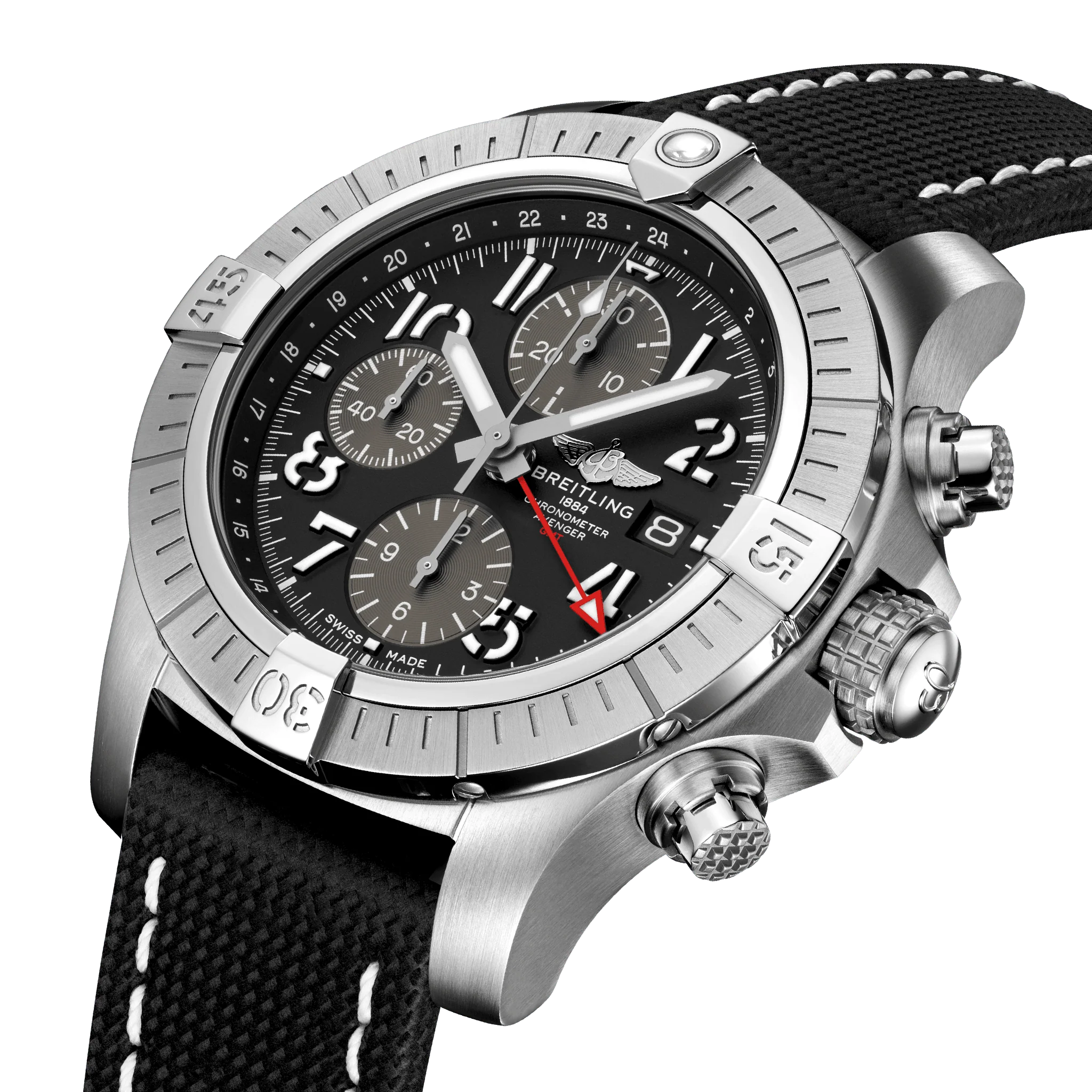 Breitling Avenger Chronograph GMT 45 Folding Clasp Watch - Image 2