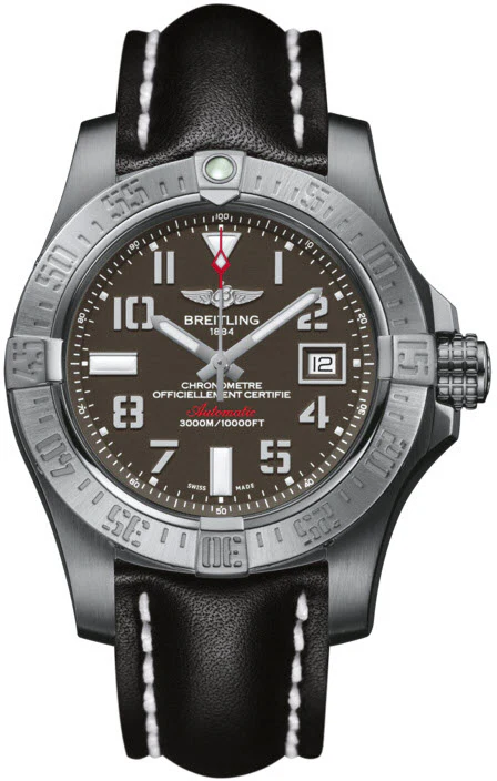Breitling Watch Avenger Seawolf Leather Tang Type