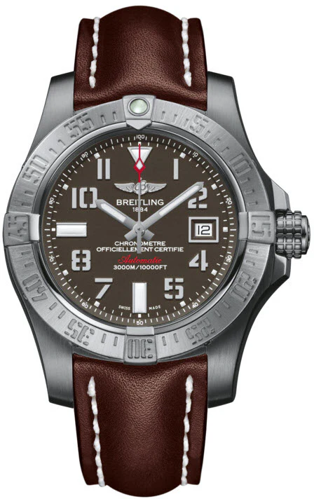 Breitling Watch Avenger Seawolf Leather Tang Type