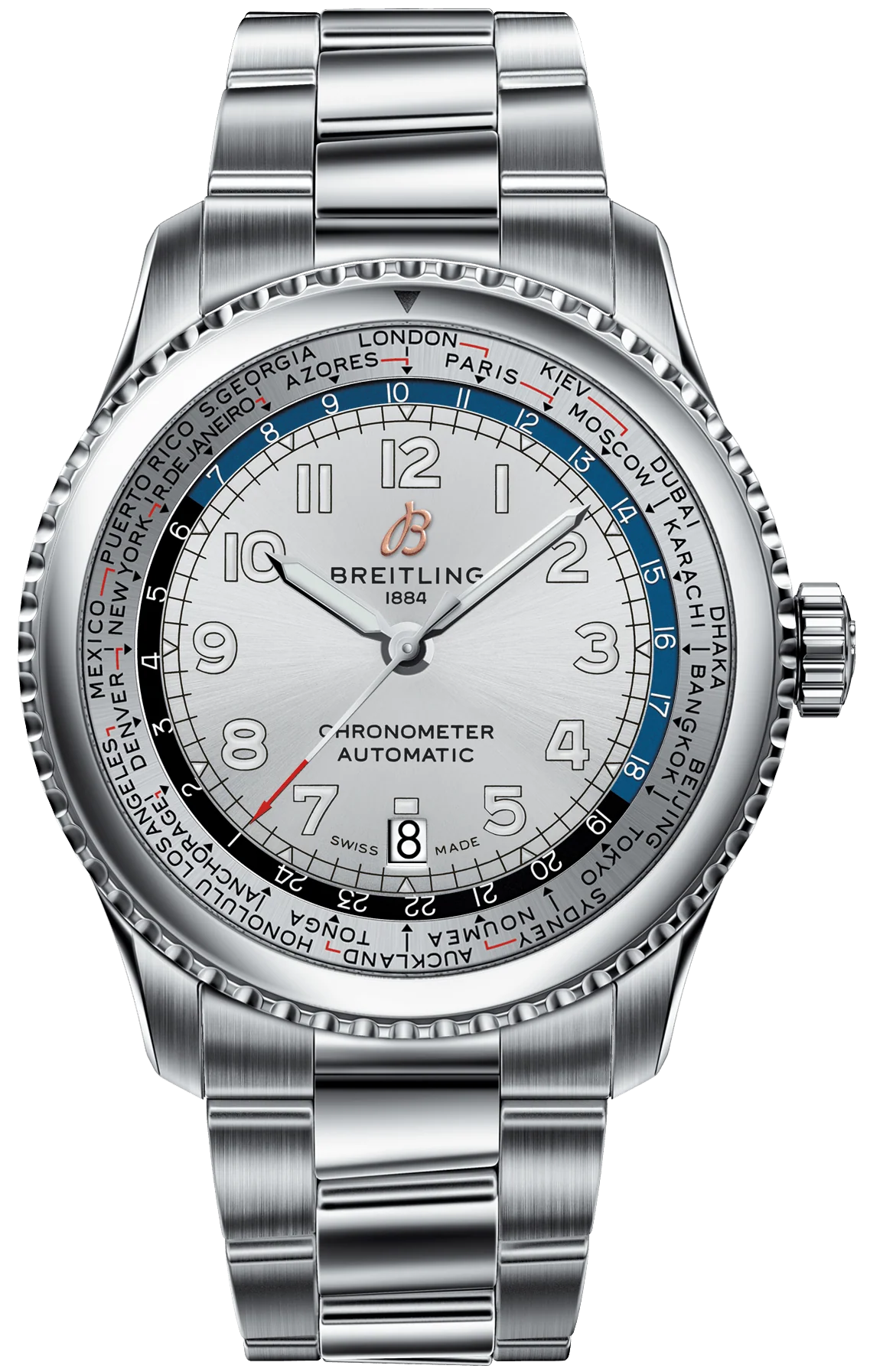 Breitling Watch Aviator 8 B35 Unitime 43 Steel Professional III