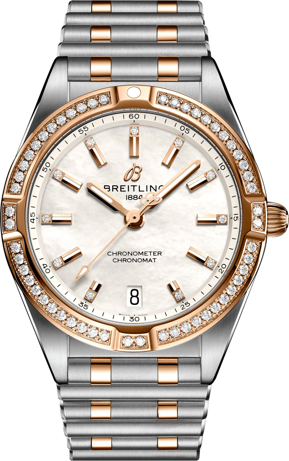 Breitling Chronomat 32 18k Red Gold Ladies Watch