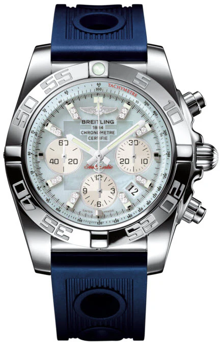 Breitling Watch Chronomat 44 Gray Pearl Diamond