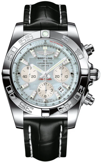 Breitling Watch Chronomat 44 Gray Pearl Diamond