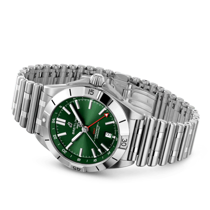 Breitling Chronomat Automatic GMT 40 Green Watch - Image 3