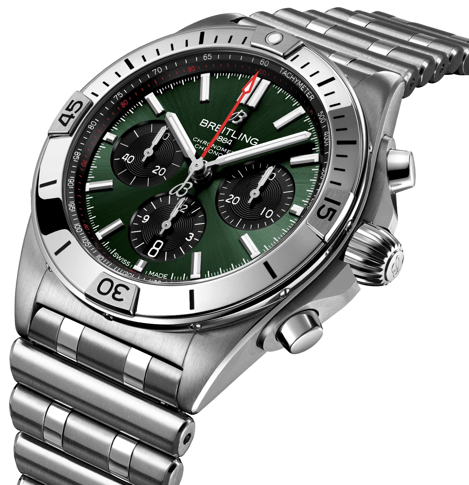 Breitling Chronomat B01 42 Green Watch - Image 2
