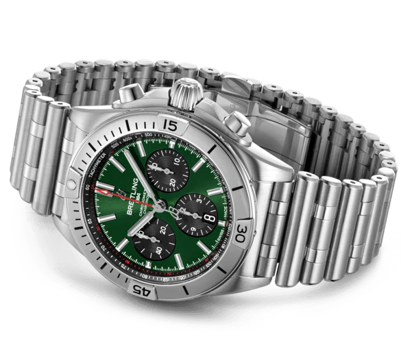 Breitling Chronomat B01 42 Bentley Green Bracelet Watch - Image 2