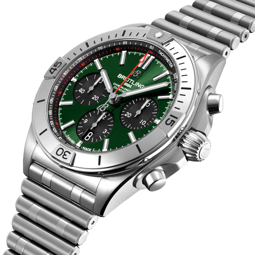 Breitling Chronomat B01 42 Bentley Green Bracelet Watch - Image 3