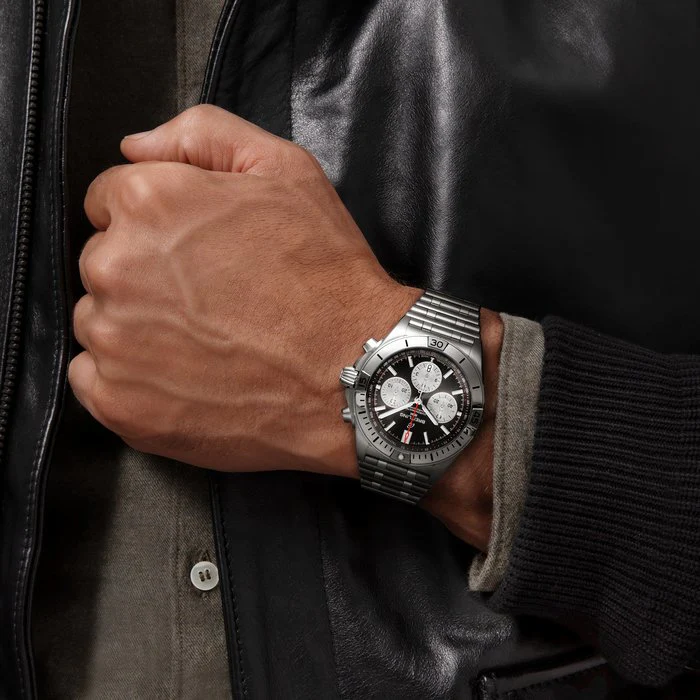 Breitling Chronomat B01 42 Black Bracelet Watch - Image 5