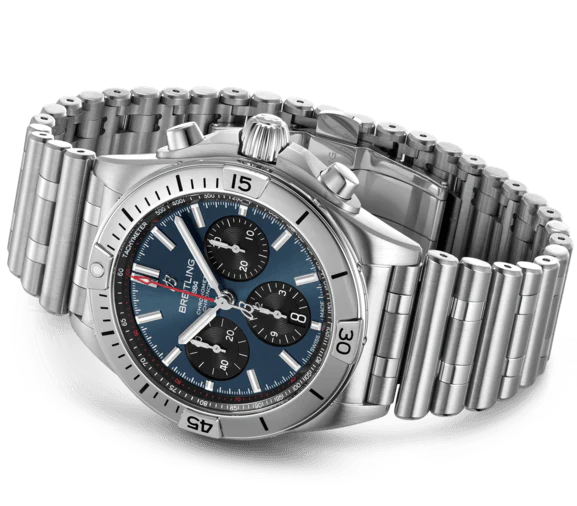 Breitling Chronomat B01 42 Blue Bracelet Watch - Image 3