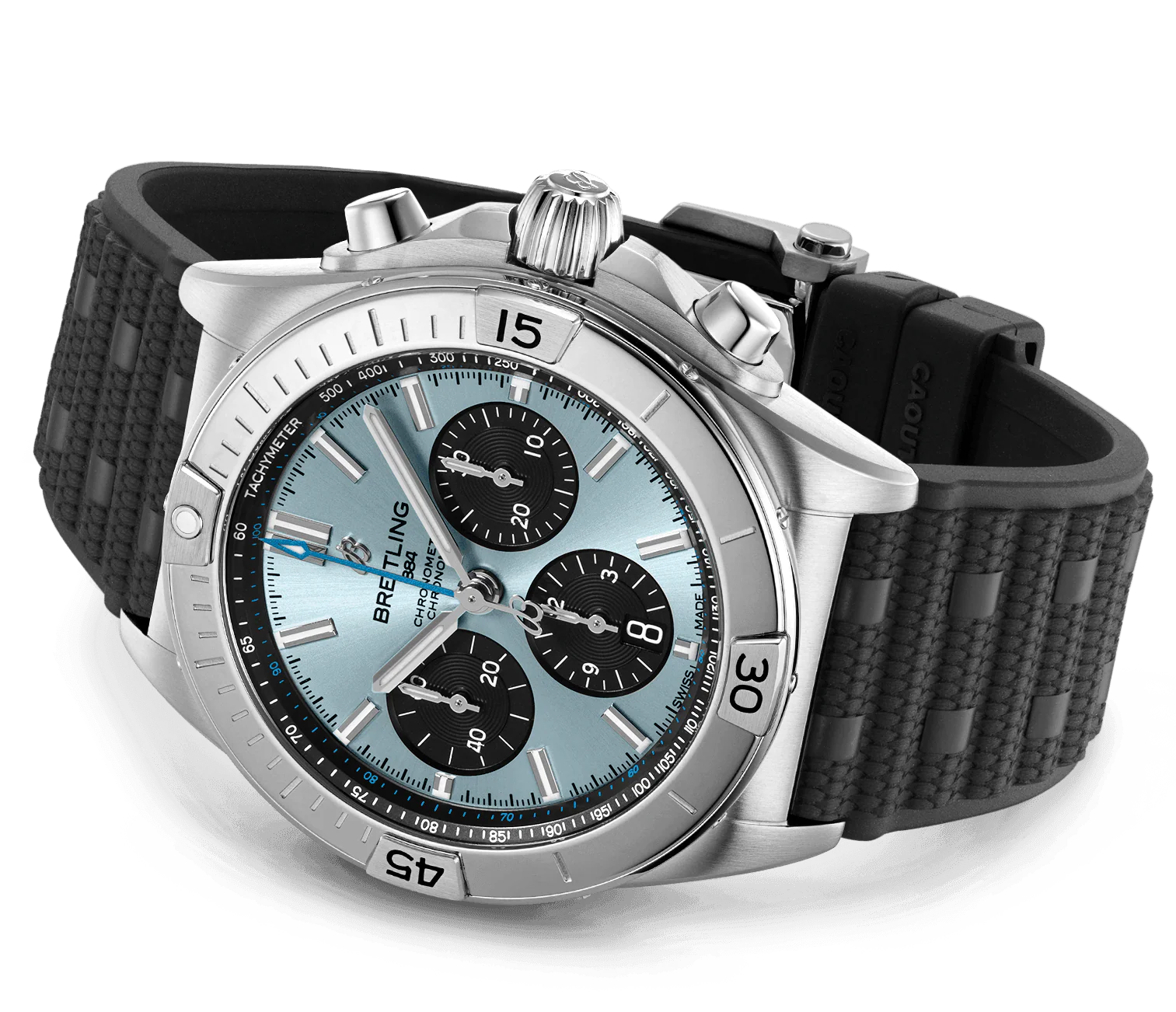 Breitling Chronomat B01 42 Light Blue Watch - Image 4
