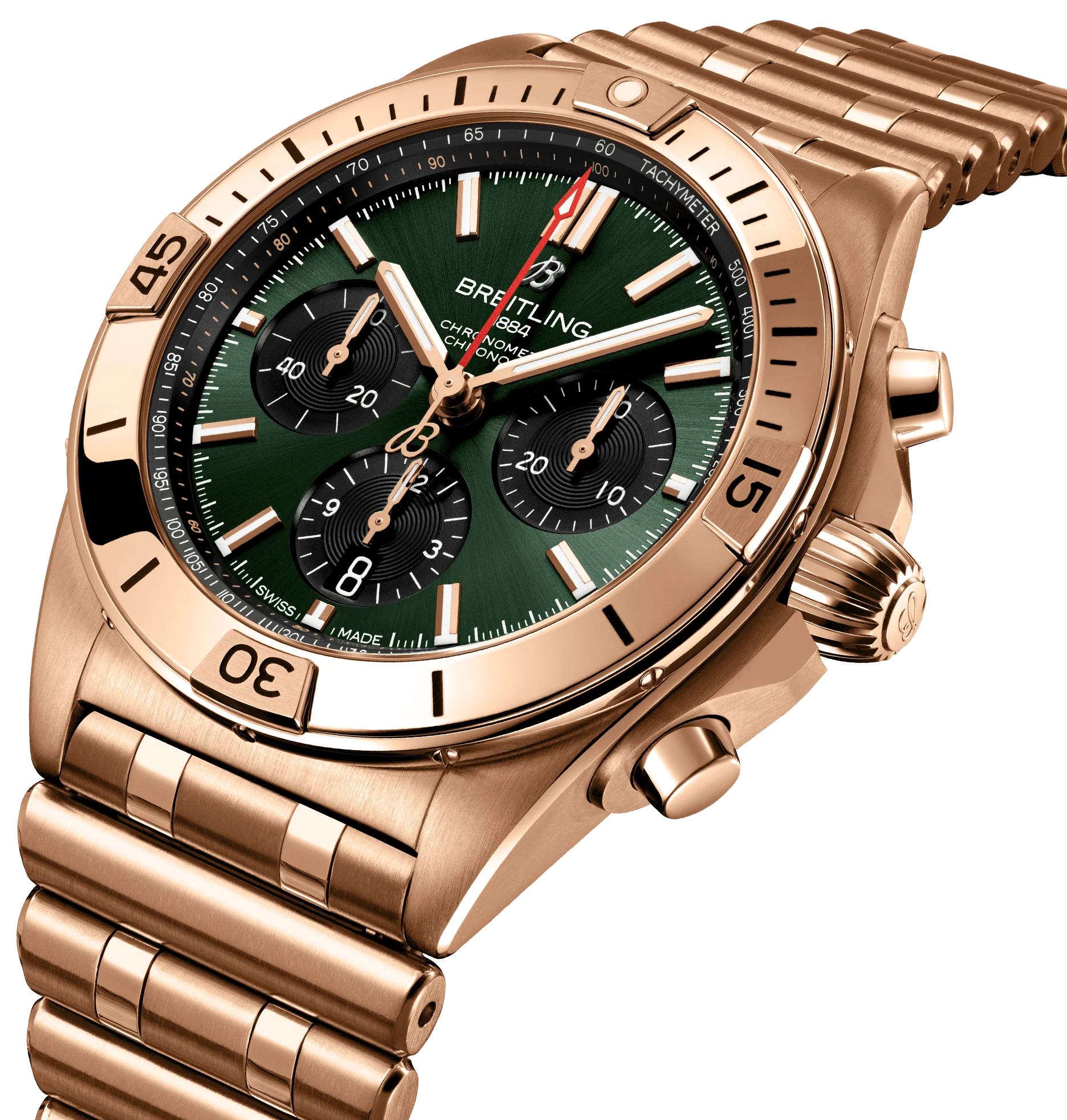 Breitling Chronomat B01 42 Green Watch - Image 2