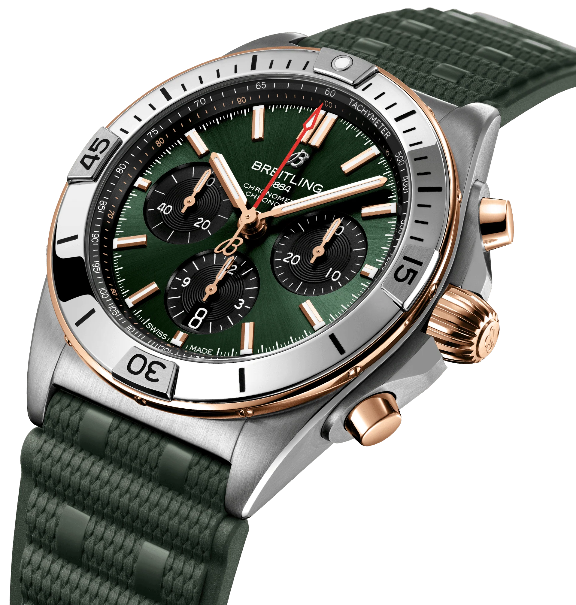 Breitling Chronomat B01 42 Green Watch - Image 2