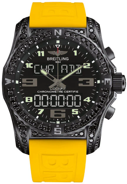 Breitling Watch Cockpit B50 Night Mission Volcano Black