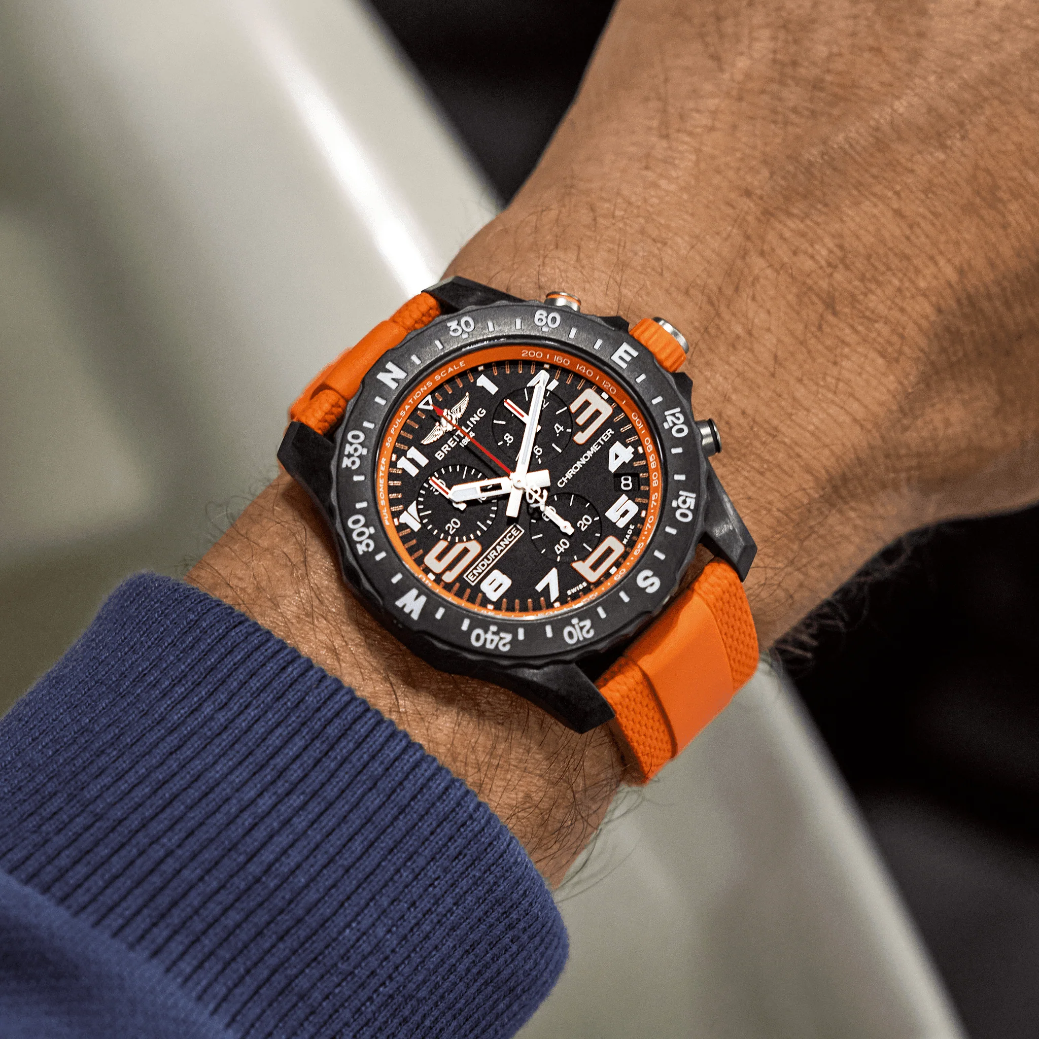 Breitling Endurance Pro 44 Orange Watch - Image 6