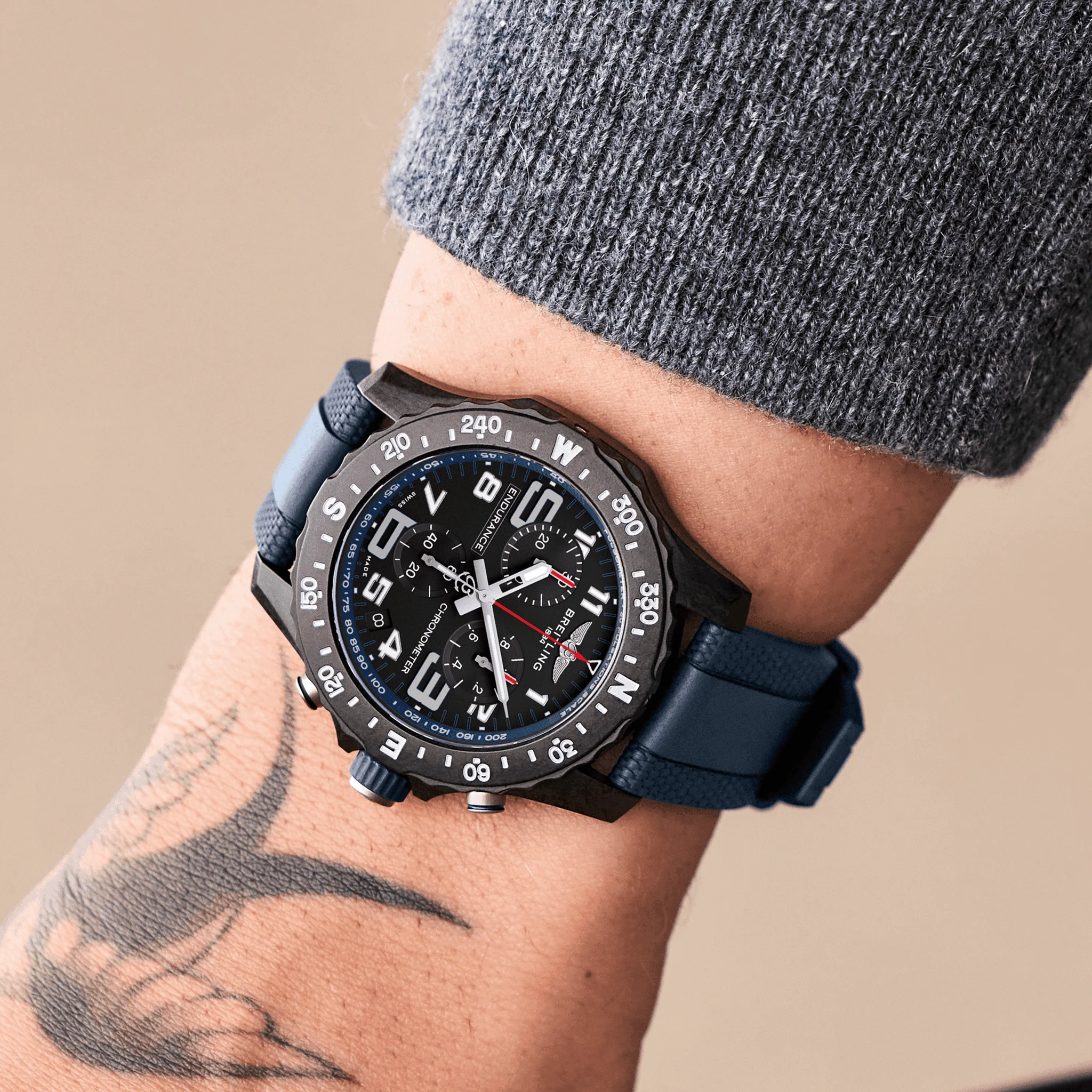 Breitling Endurance Pro 44 Blue Watch - Image 6
