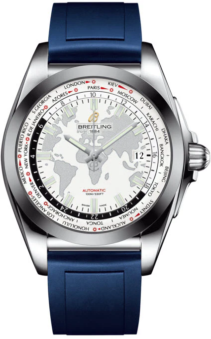 Breitling Watch Galactic Unitime SleekT Antarctica White
