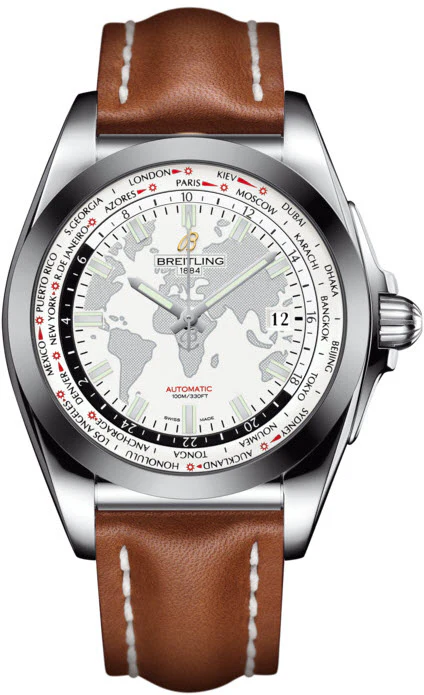 Breitling Watch Galactic Unitime SleekT Antarctica White