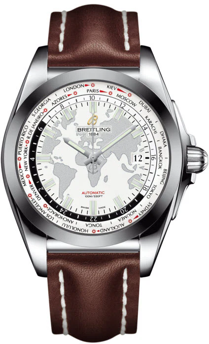 Breitling Watch Galactic Unitime SleekT Antarctica White