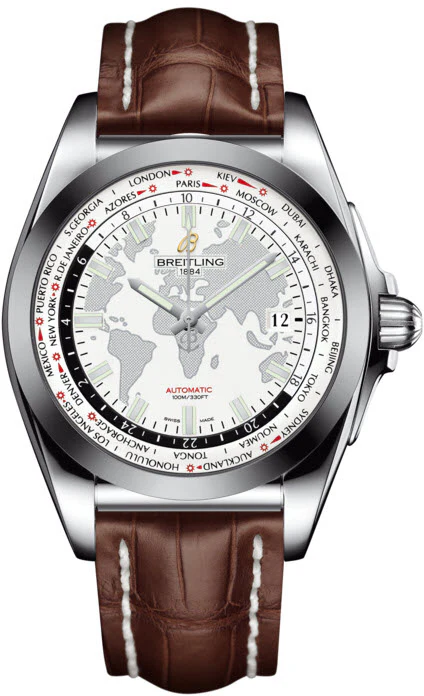 Breitling Watch Galactic Unitime SleekT Antarctica White