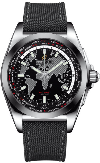 Breitling Watch Galactic Unitime SleekT Trophy Black