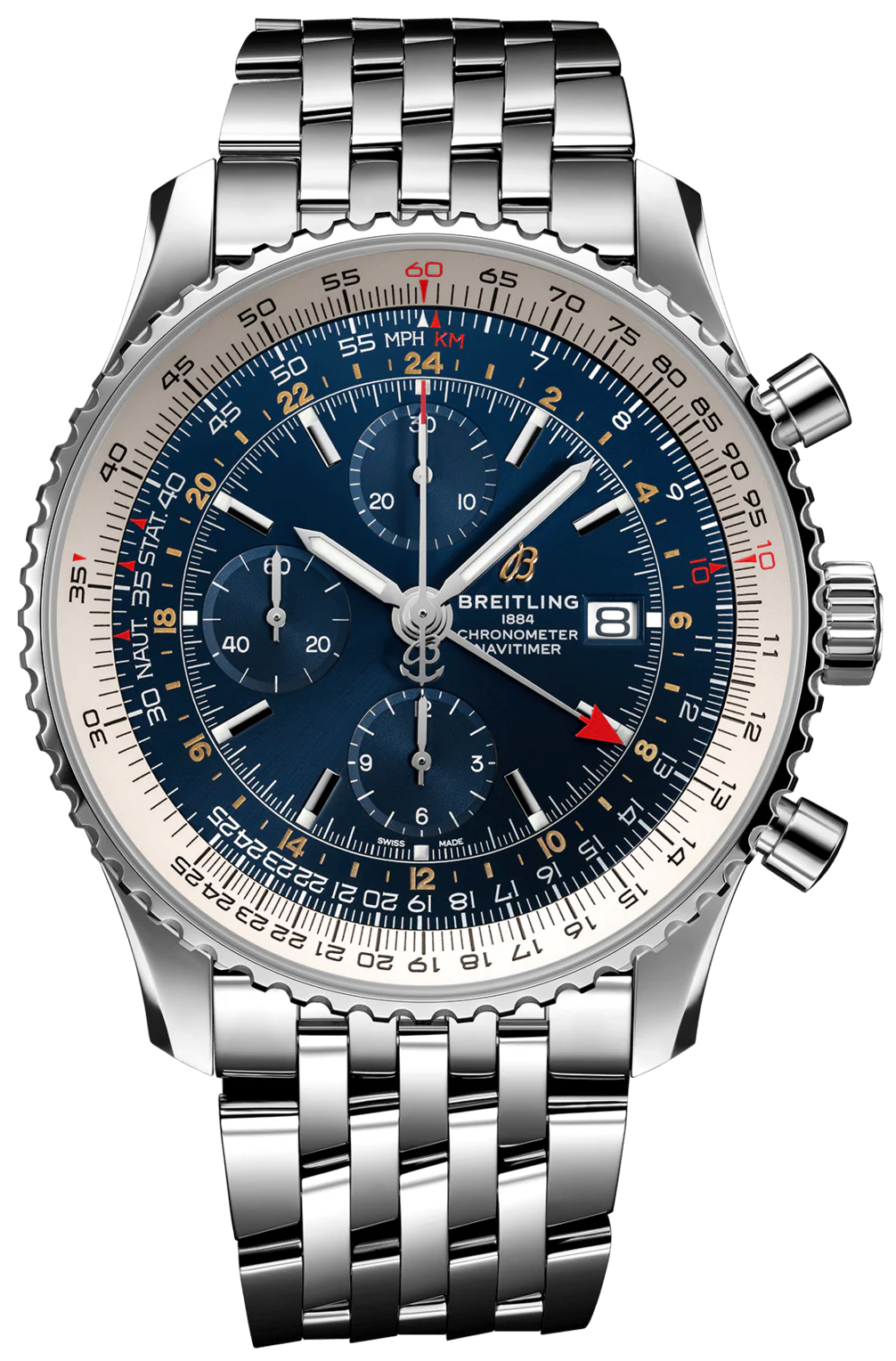 Breitling Watch Navitimer 1 Chronograph GMT 46 Steel