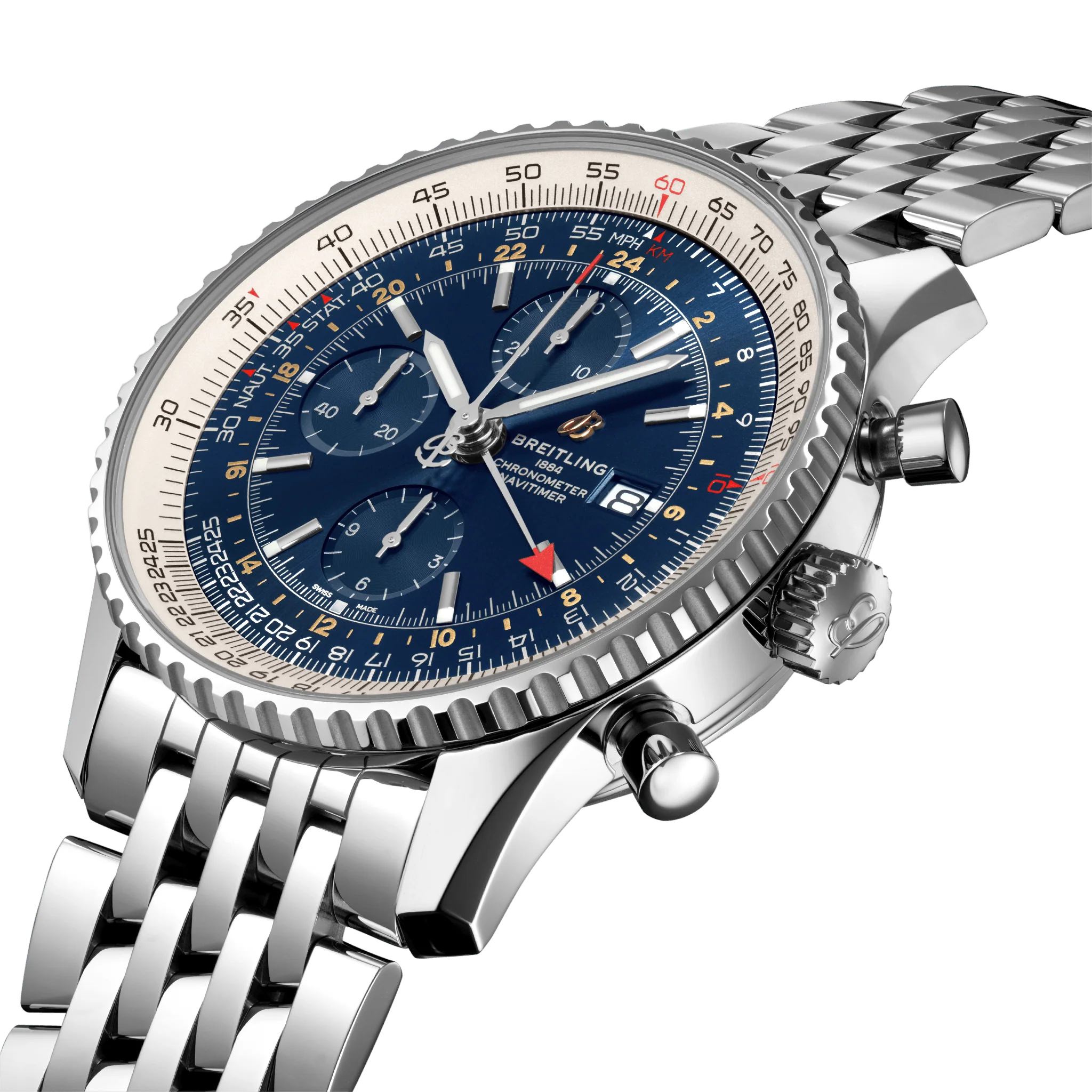 Breitling Watch Navitimer 1 Chronograph GMT 46 Steel - Image 4