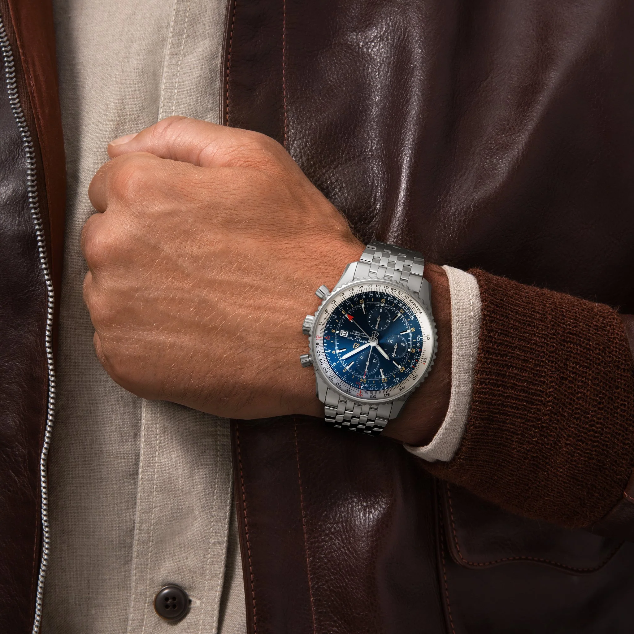 Breitling Watch Navitimer 1 Chronograph GMT 46 Steel - Image 5