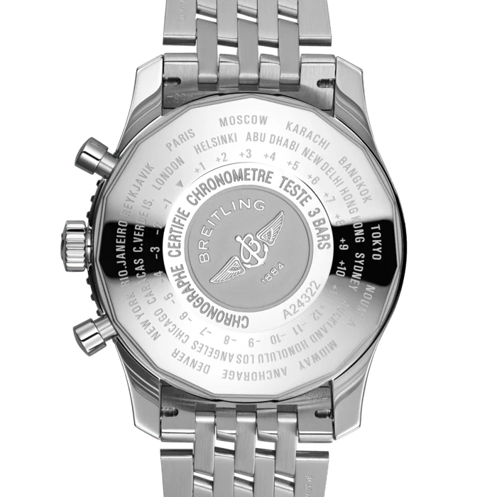 Breitling Watch Navitimer Chronograph GMT 46 Steel Bracelet - Image 2