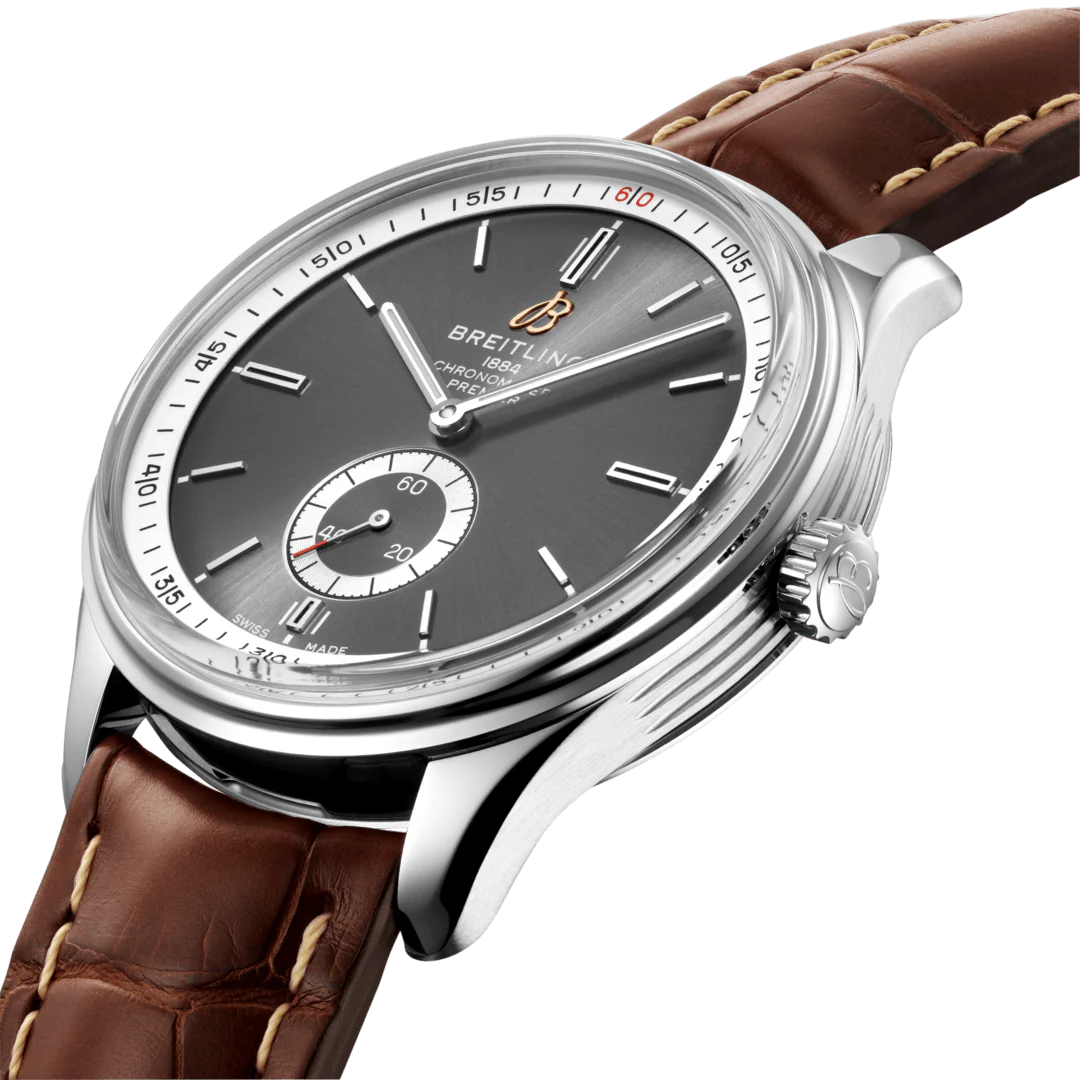 Breitling Watch Premier Automatic 40 Brown Croco Tang - Image 4
