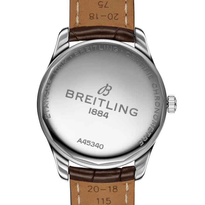 Breitling Watch Premier Automatic Day and Date 40 Brown Croco Folding - Image 2