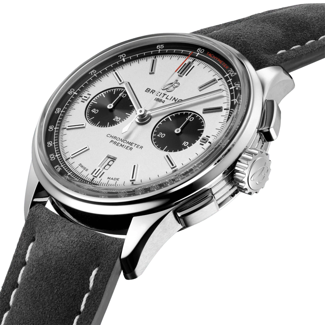 Breitling Watch Premier B01 Chronograph 42 Anthracite Nubuck Tang - Image 4