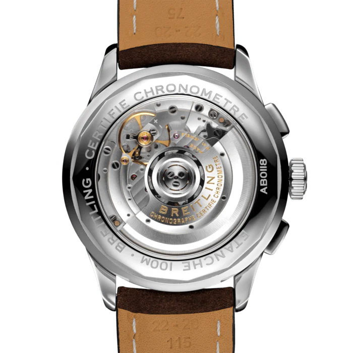 Breitling Watch Premier B01 Chronograph 42 Brown Nubuck Tang - Image 2