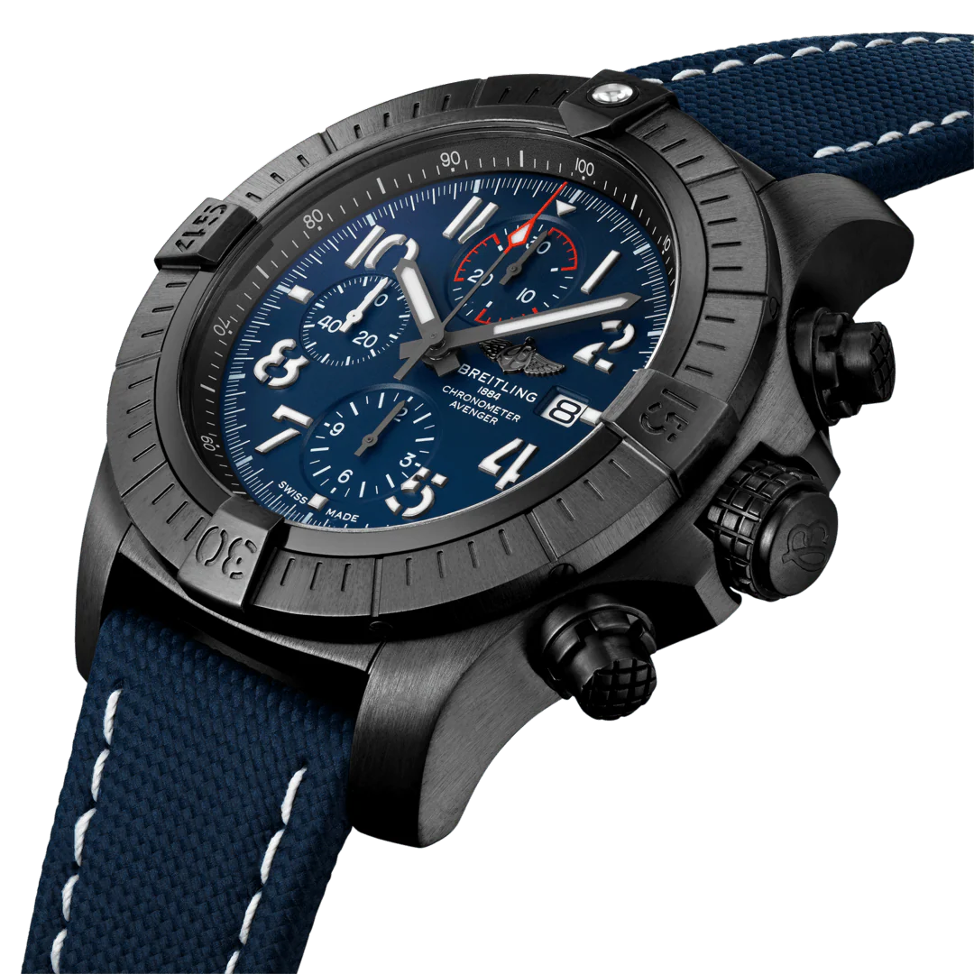 Breitling Watch Super Avenger Chronograph 48 Night Mission Leather Tang Type - Image 3