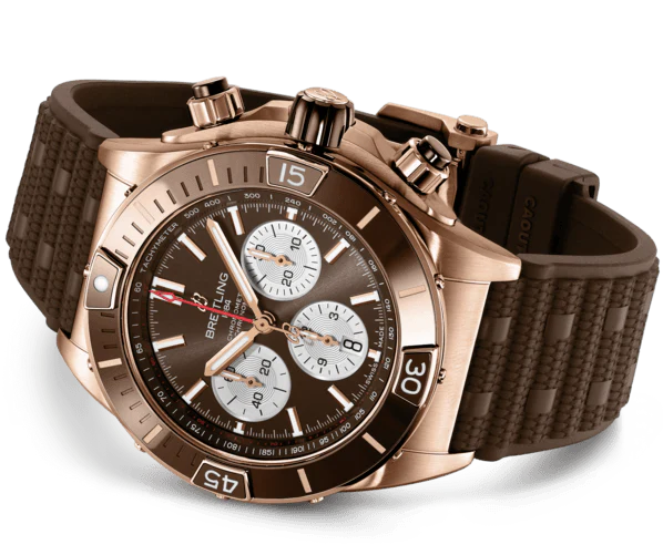 Breitling Super Chronomat B01 44 18k Red Gold Watch - Image 3