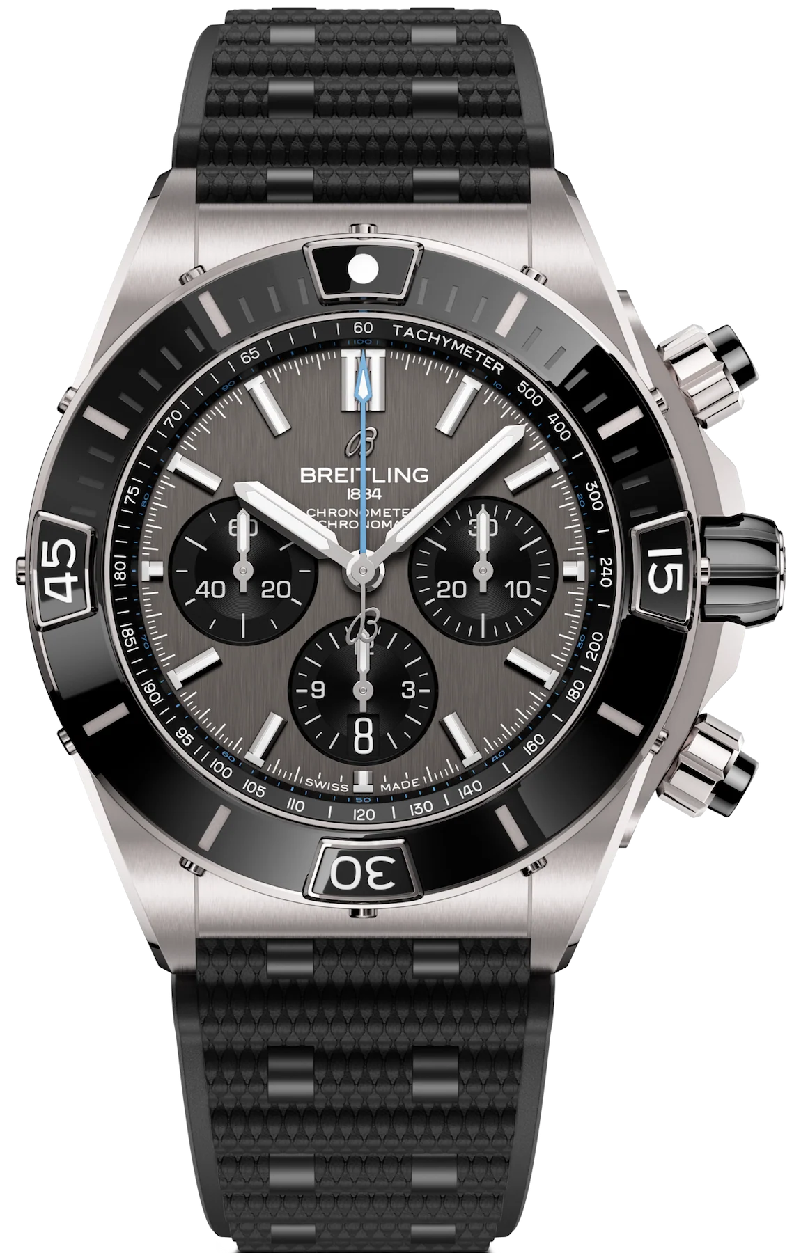 Breitling Super Chronomat Titanium B01 44 Rubber Watch
