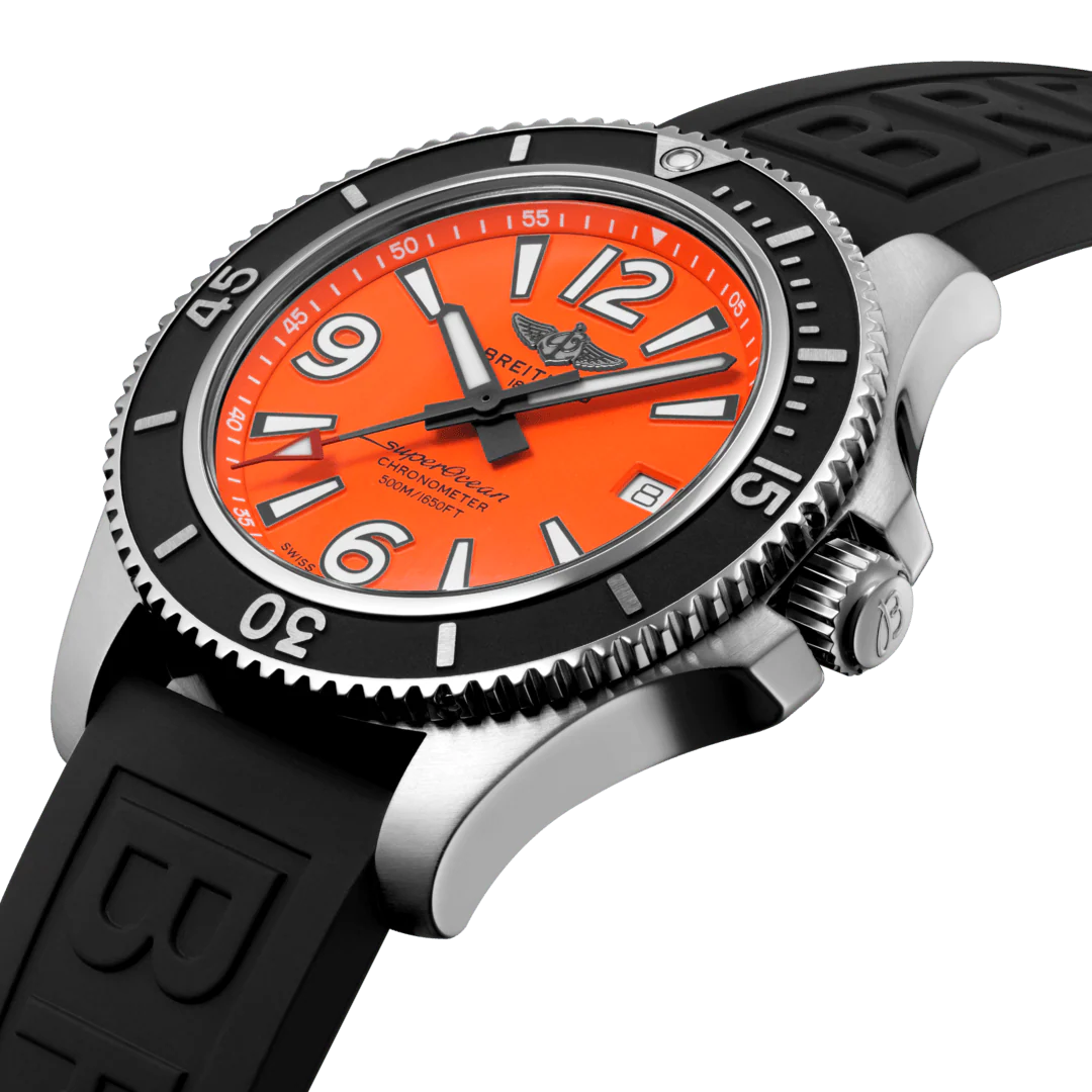Breitling Watch Superocean Automatic 42 Orange Diver Pro III Tang Type - Image 4