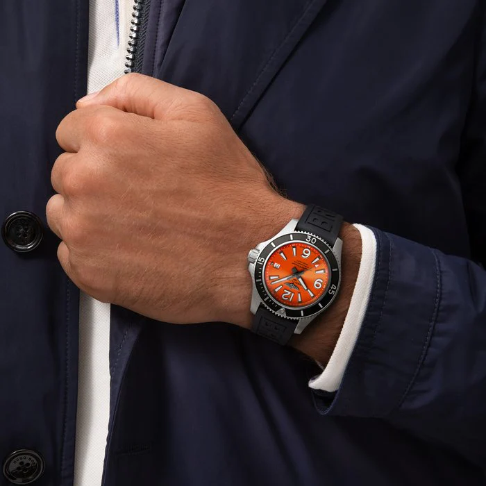 Breitling Watch Superocean Automatic 42 Orange Diver Pro III Tang Type - Image 5
