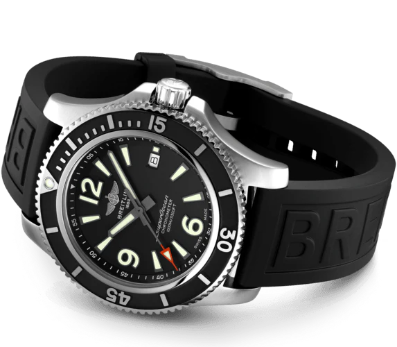 Breitling Watch Superocean Automatic 44 Black Diver Pro III Tang Type - Image 3