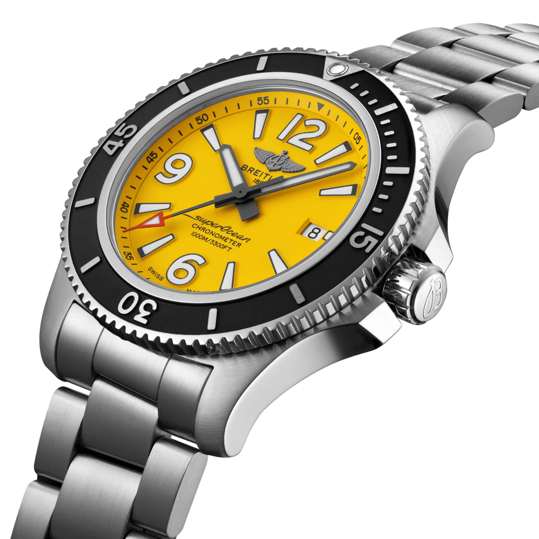 Breitling Watch Superocean Automatic 44 Yellow Steel Bracelet - Image 4