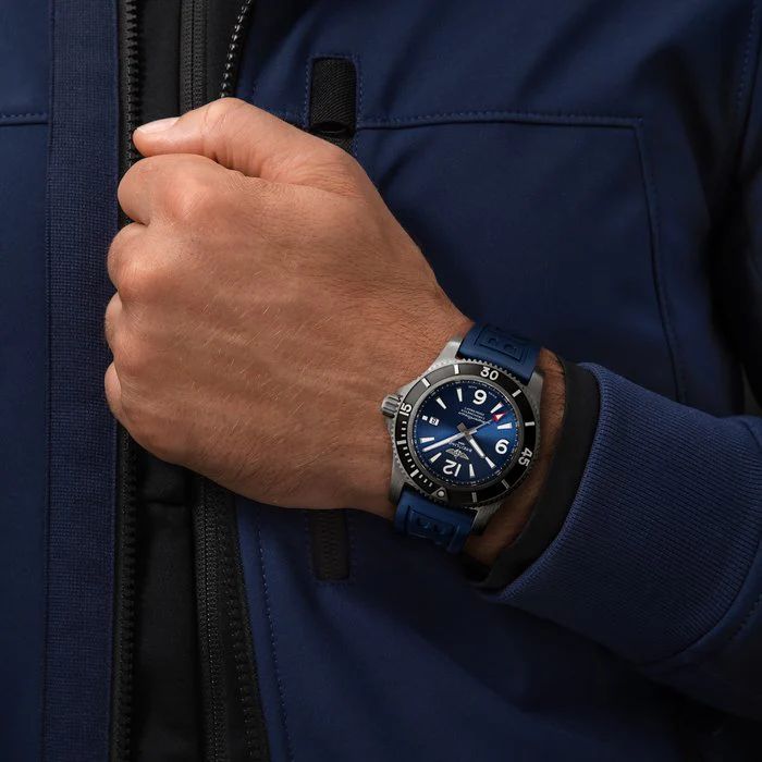 Breitling Watch Superocean Automatic 46 Blacksteel Blue D - Image 4
