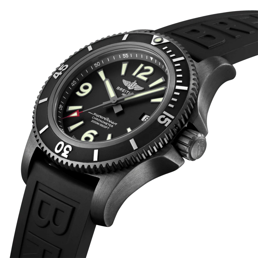 Breitling Watch Superocean Automatic 46 Black Steel Black - Image 4