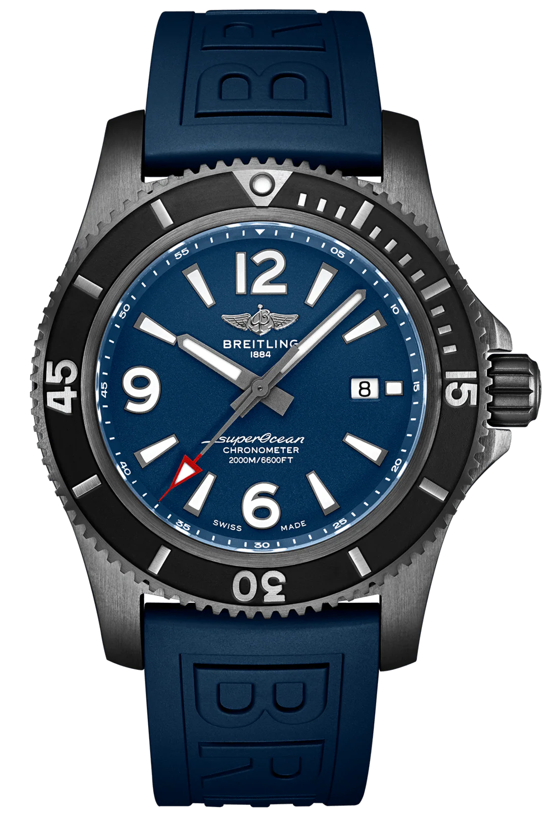 Breitling Watch Superocean Automatic 46 Black Steel Blue