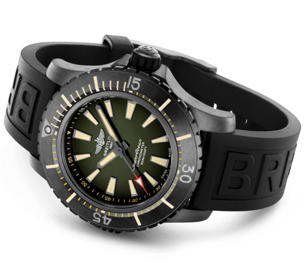 Breitling Watch Superocean Automatic 48 Black Titanium Green - Image 4