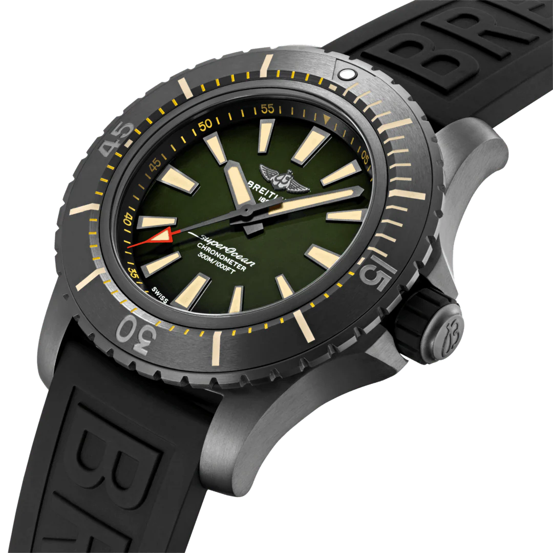 Breitling Watch Superocean Automatic 48 Black Titanium Green - Image 5