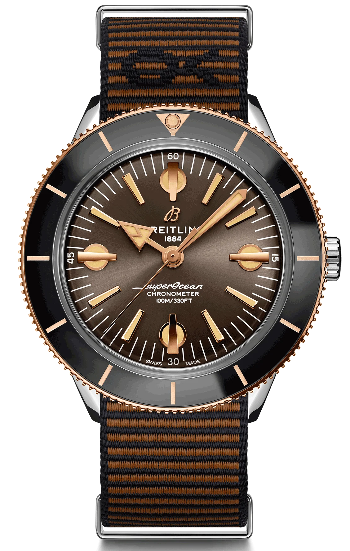 Breitling Watch Superocean Heritage 57 Outerknown Bronze Red Gold Limited Edition