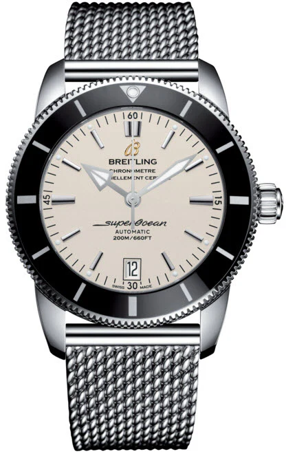 Breitling Watch Superocean Heritage II 42 Steel Stratus Silver